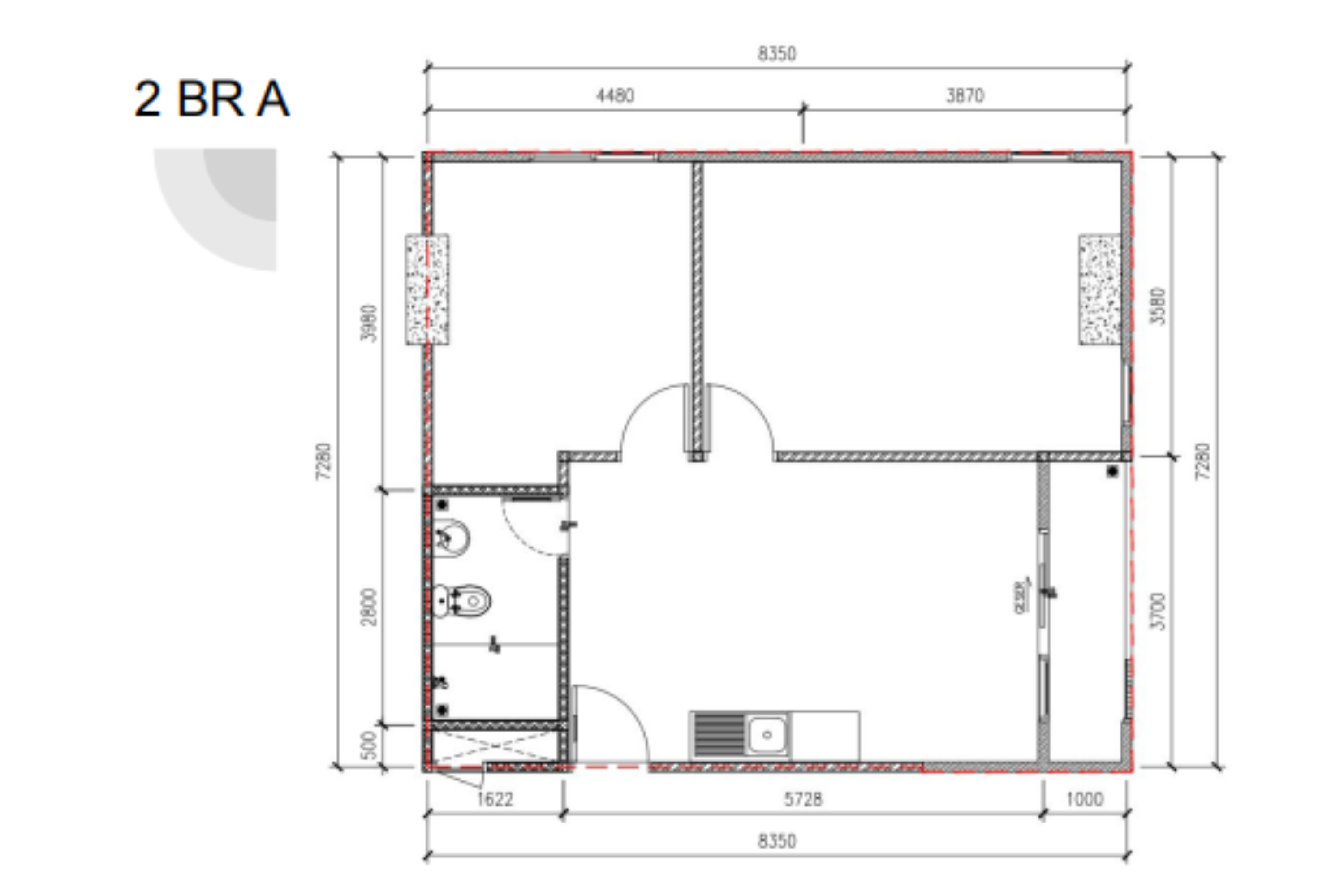 Layout 2br