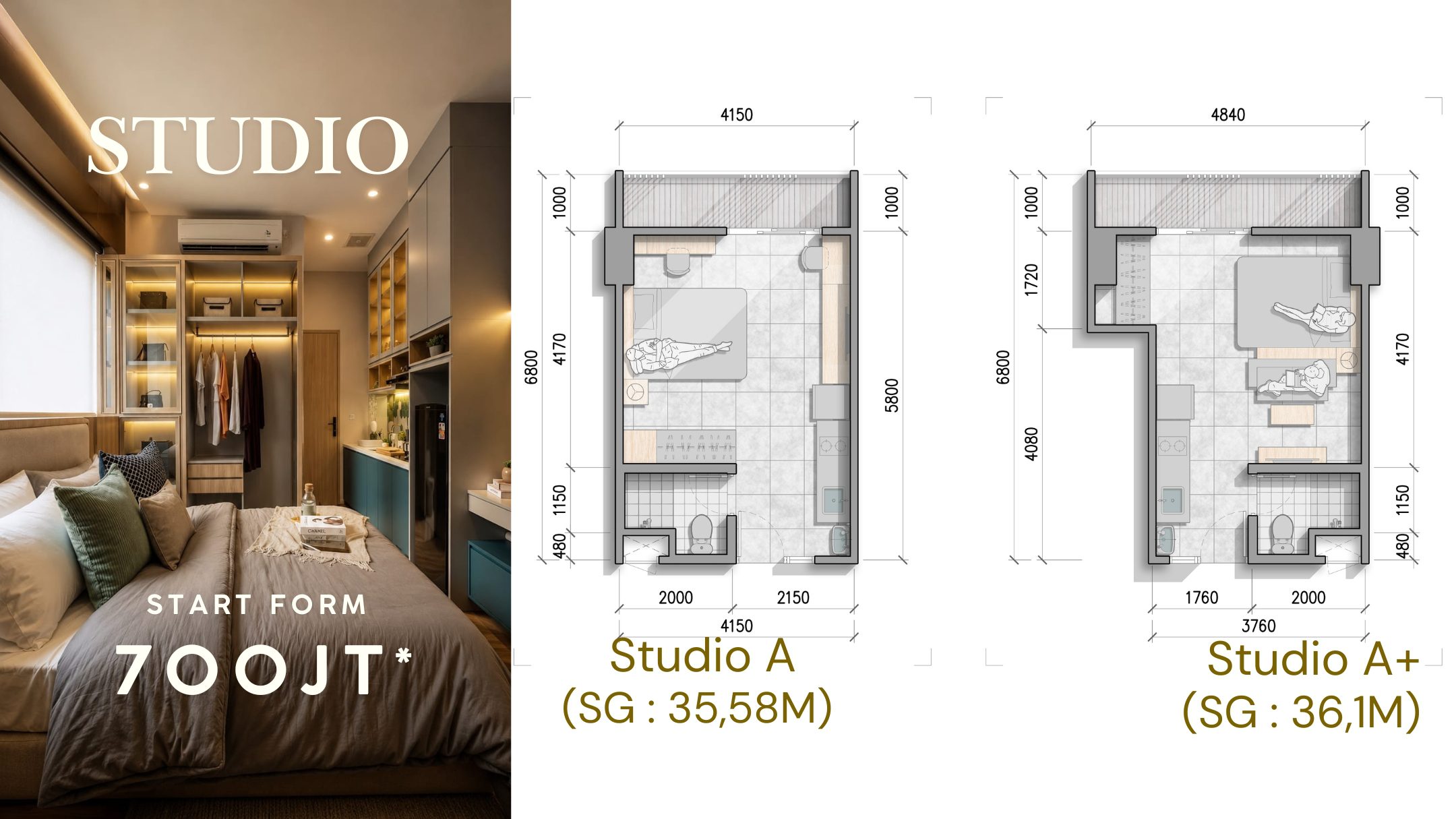 Apartemen Creativo Bintaro Type A