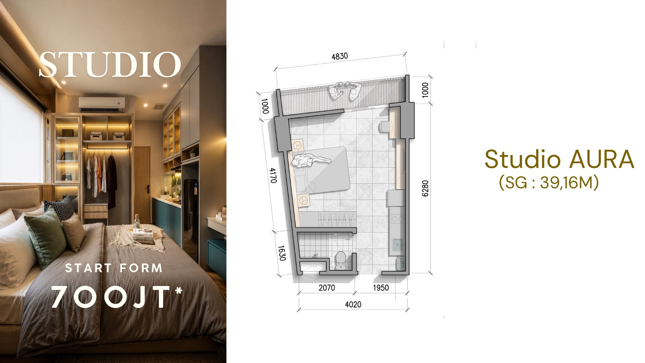 Apartemen Creativo Bintaro Type AURA