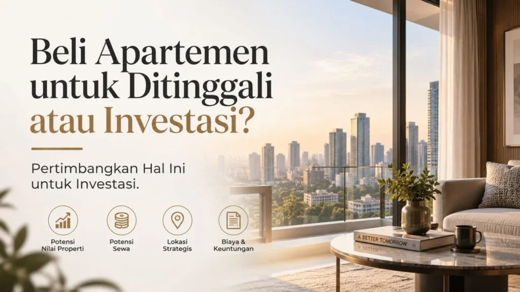 Beli Apartemen untuk Ditinggali atau Investasi? Pertimbangkan Hal Ini Sebelum Memutuskan blog apartemen creativo