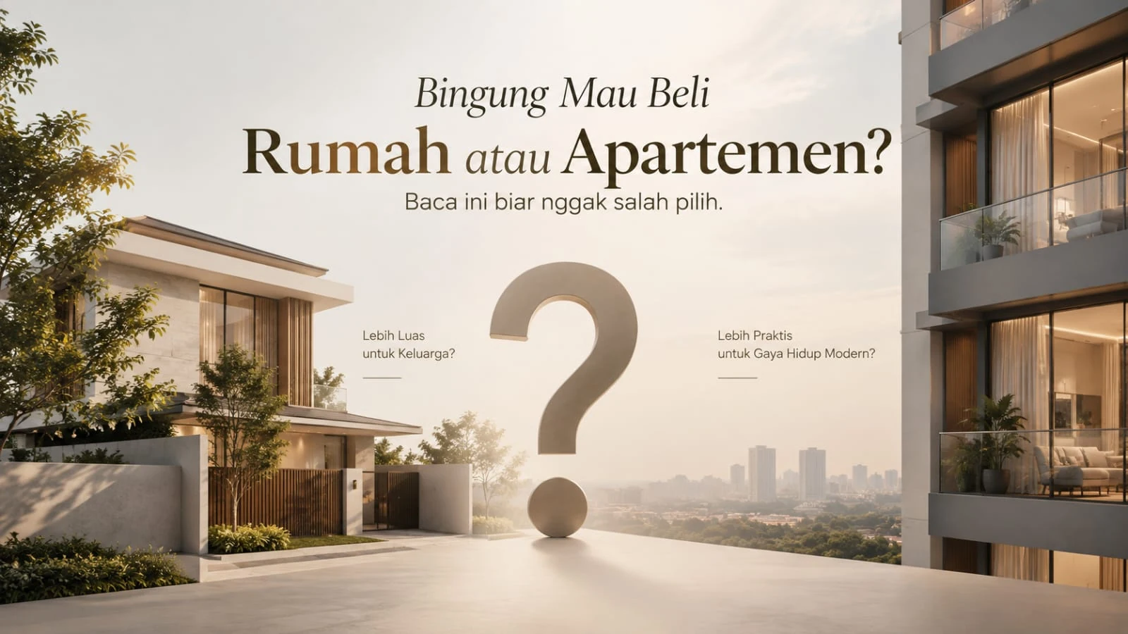 Bingung Pilih Rumah Atau Apartemen?